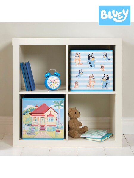 Bluey Set of 2 Blue Collapsible Storage Boxes (AL6223) | £20