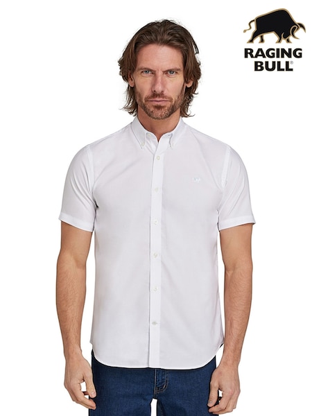 Raging Bull Short Sleeve Lightweight Oxford 100% Cotton Shirt (AL6265) | £60 - £70