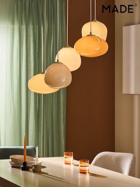MADE.COM Neutral Adrianne 5 Light Cluster Pendant Ceiling Light (AL6276) | £359