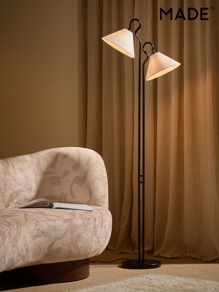 MADE.COM Black Madelyn Floor Lamp (AL6284) | £139