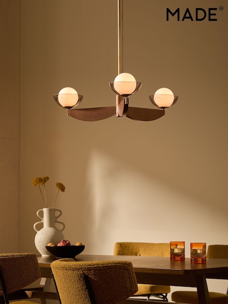 MADE.COM Wood Small Layla Ceiling Light (AL6287) | £239
