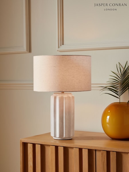 Jasper Conran London White Ceramic Table Lamp (AL6296) | £75