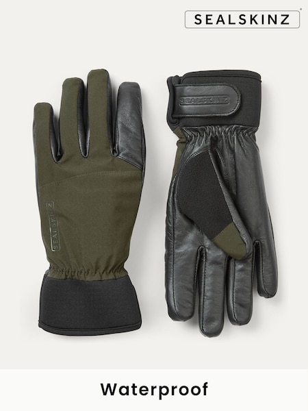 Sealskinz Green Fordham Waterproof All Weather Hunting Gloves (AL6564) | £60