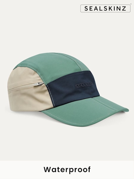 Sealskinz Mulbarton Waterproof All Weather Zipped Pocket Colour Blocked Cap (AL6606) | £37