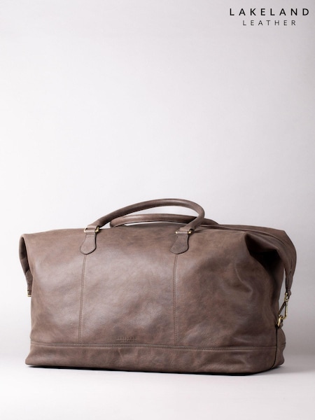 Lakeland Leather Brown Large Hutton Holdall (AL6752) | £229