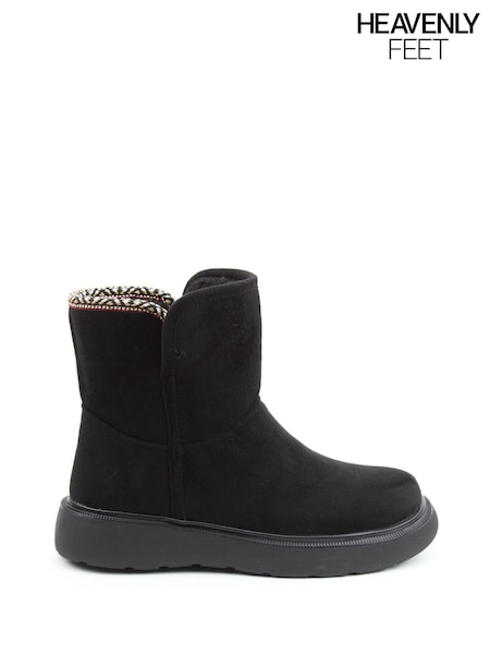 Heavenly Feet Faux Fur Lined Karla Ankle Boots (AL6786) | £60