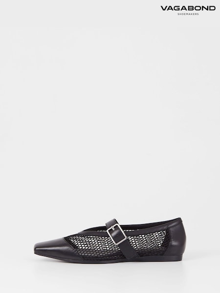 Vagabond Shoemakers Wioletta Ballerina Black Shoes (AL6833) | £90