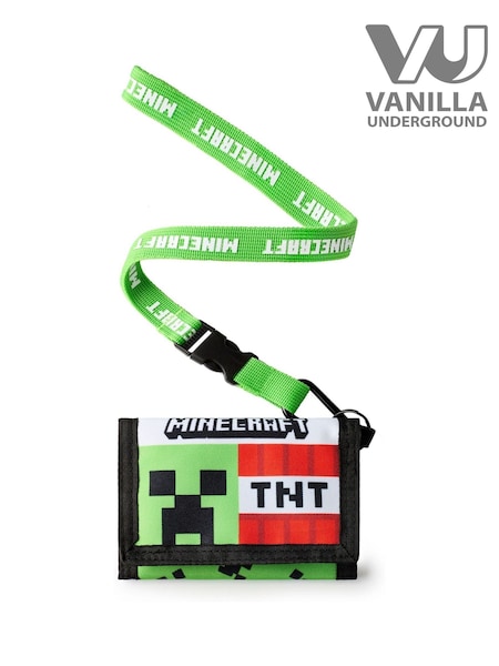 Vanilla Underground Green Boys Minecraft Strap Wallet (AL7016) | £14