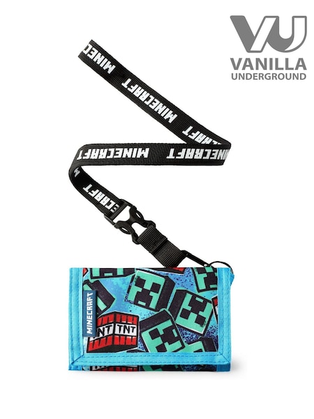 Vanilla Underground Blue Boys Minecraft Strap Wallet (AL7020) | £14