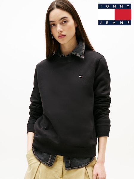 Tommy Jeans Black Flag Crew Jumper (AL7204) | £55