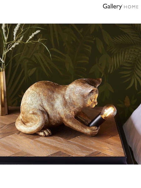 Gallery Home Gold Kitten 1 Light Table Lamp (AL7235) | £60