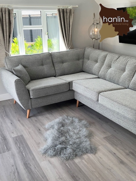 Hanlin Light Grey Tibetan Lambskin (AL7265) | £85