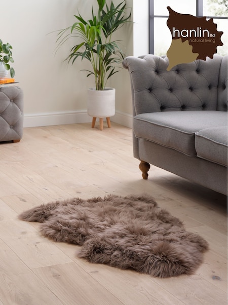 Hanlin Taupe Sheepskin Rug (AL7268) | £40 - £425
