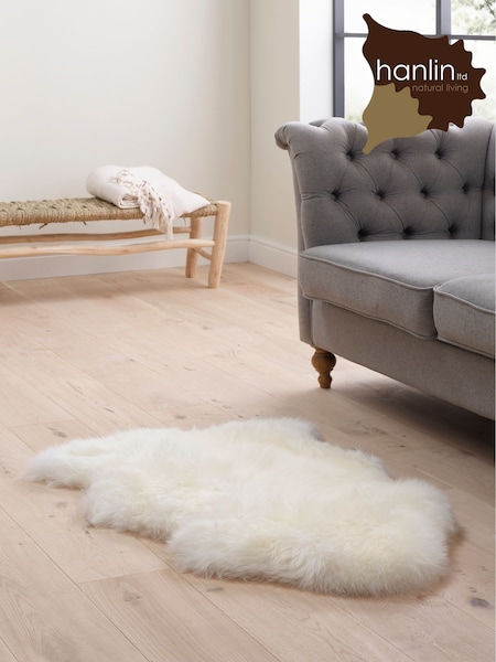 Hanlin Ivory Sheepskin Rug (AL7273) | £40 - £425