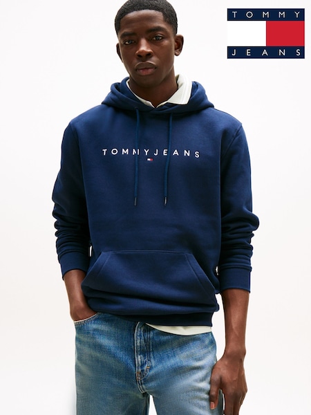 Tommy Jeans Blue Logo Hoodies (AL7361) | £70