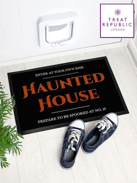 Personalised Halloween Pumpkin Patch Indoor Doormat by Treat Republic (AL7603) | £30