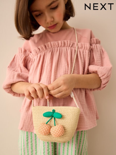 Cream Cross-Body Cherry Bag (AL7682) | £14