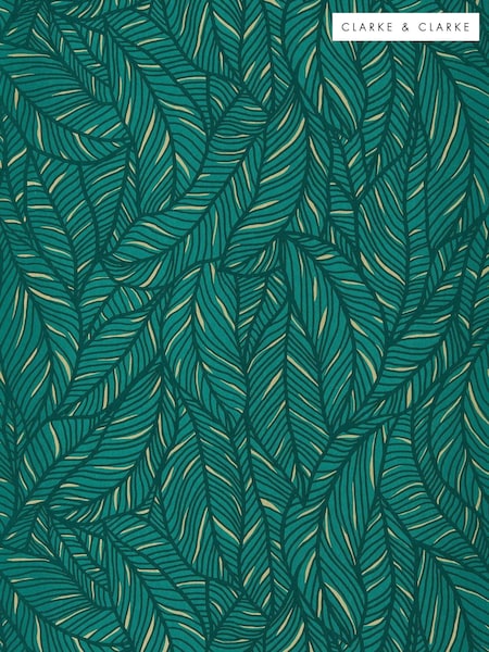 Clarke and Clarke Emerald Selva Wallpaper Sample (AL8191) | £1