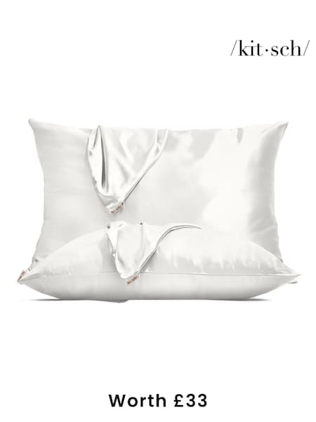 Kitsch Limited Edition Satin Standard Pillowcase 2 Piece Set (worth £33) (AL8442) | £24.50
