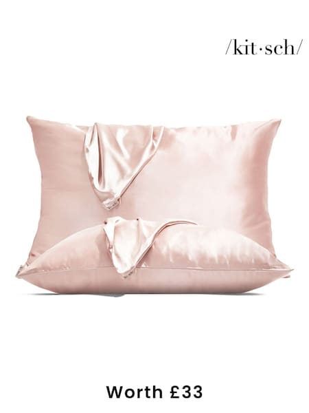 Kitsch Limited Edition Satin Standard Pillowcase 2 Piece Set (worth £33) (AL8444) | £24.50
