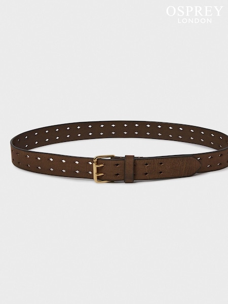 Osprey London The Neverending Leather Brown Belt (AL8450) | £35