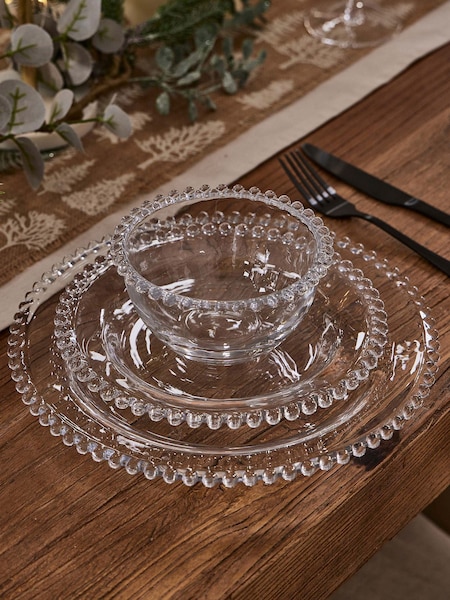 Dibor 12 Piece Clear Bella Perle Dinner Set (AL8496) | £92