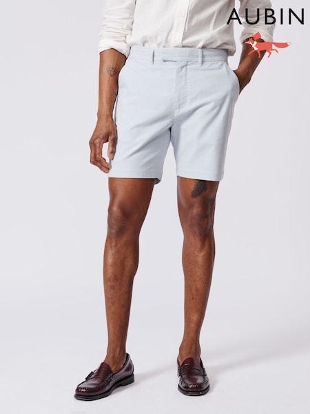 Aubin Blue Stirtloe Chino Shorts (AL8561) | £75
