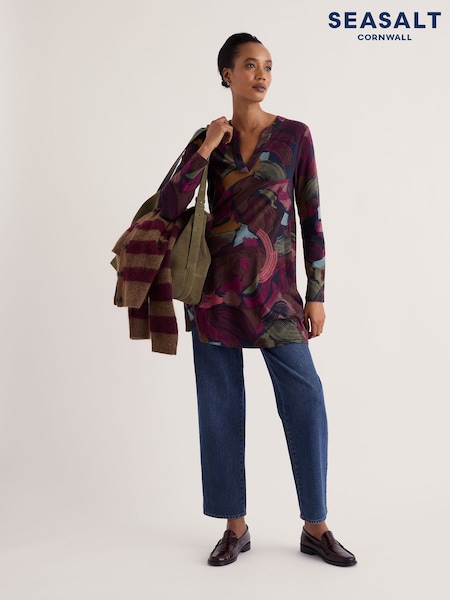 Blue - Seasalt Cornwall Wreathe Jersey Tunic