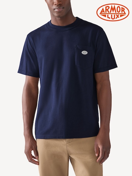 Armor Lux Heritage Logo Pocket T-Shirt (AL8923) | £40