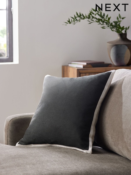 Black/White 50 x 50cm Two Tone Cushion (AL9238) | £16