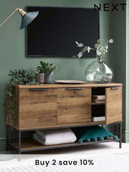 Dark Bronx Oak Effect TV Unit (AL9269) | £0