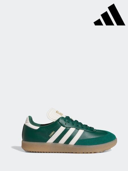 adidas Golf Green/White Samba Spikeless Golf Trainers (AL9403) | £100