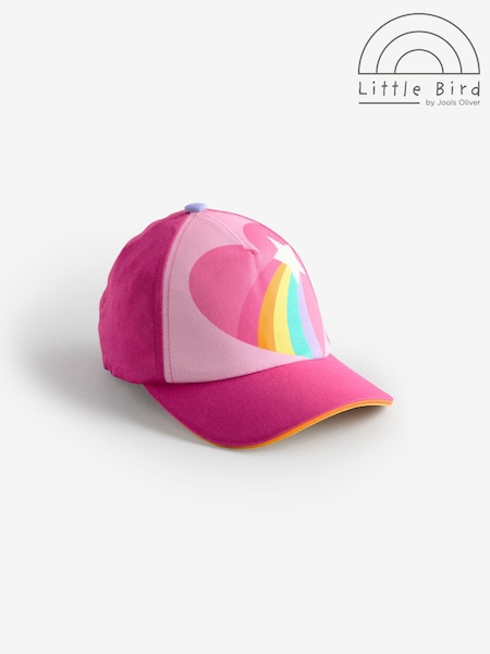 Little Bird by Jools Oliver Pink Rainbow Star Baseball Cap (AL9614) | £10 - £12
