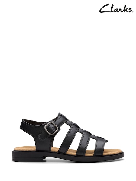 Clarks Black Essentials Trivanni Gladiator Sandals (AM0192) | £55
