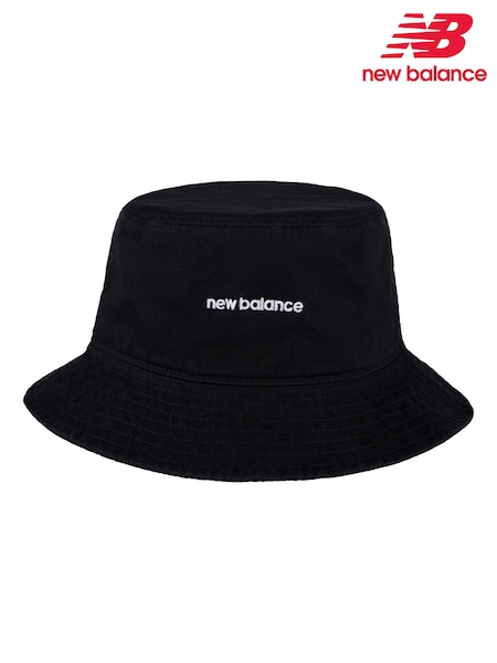 New Balance Black Small/Medium 100% Cotton Bucket Hat (AM0604) | £23