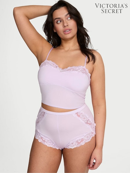 Victoria's Secret Delicate Violet Purple Straight Neck Modal Cami Set (AM0853) | £45