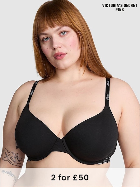 Victoria's Secret PINK Black T Shirt Bra (AM0859) | £29
