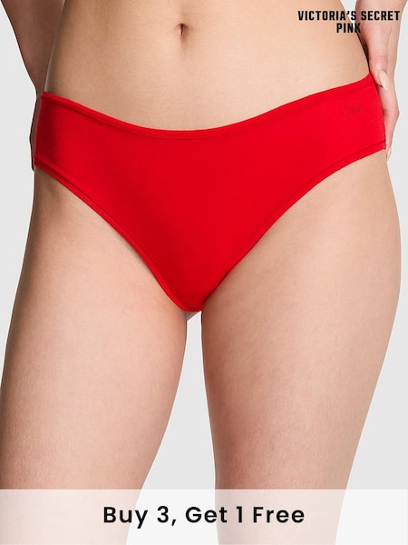Victoria's Secret PINK Vermillion Red Cheeky Cotton Knickers (AM0885) | £9