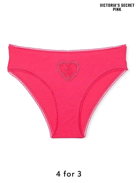 Victoria's Secret PINK Double Bubble Pink Cheeky Cotton Knickers (AM0890) | £9