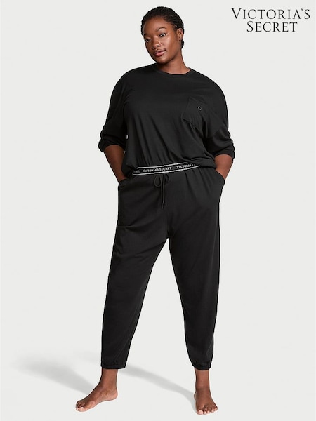 Victoria's Secret Black Trouser Cotton Pyjama Set (AM0901) | £49