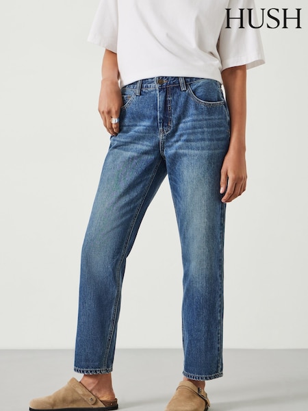 Hush Dark Blue Boyfriend 100% Cotton Jeans (AM0966) | £80