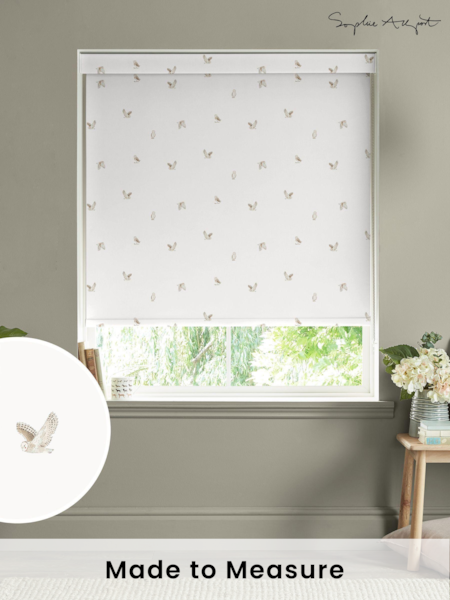 Sophie Allport Off White Snowy Owls Made to Measure Roller Blind (AM1205) | £58