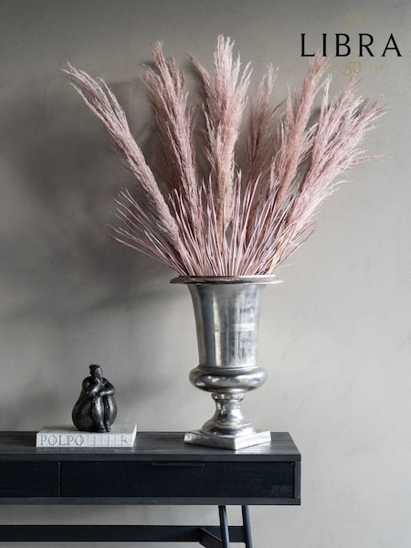 Libra Interiors Raw Silver Buchan Aluminium Urn (AM1433) | £149.95