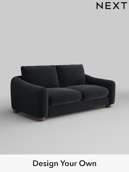 Plush Velvet Easy Clean/Charcoal Grey Arches (AM2055) | £1,225