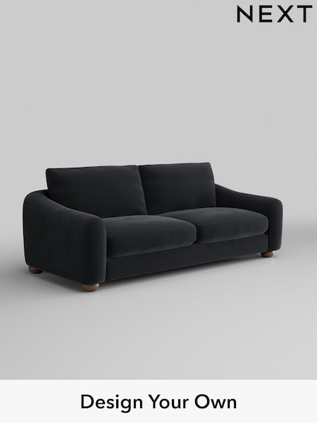 Plush Velvet Easy Clean/Charcoal Grey Arches (AM2055) | £1,325