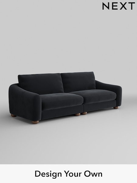 Plush Velvet Easy Clean/Charcoal Grey Arches (AM2055) | £1,425