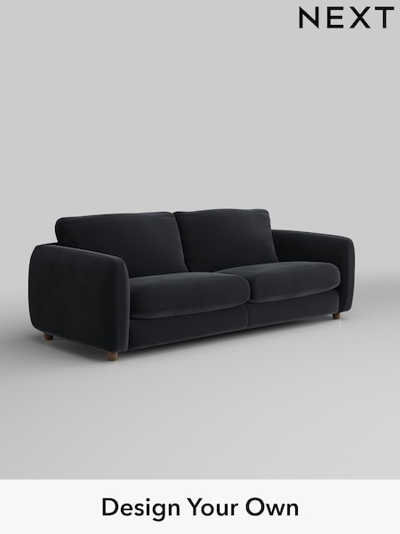 Plush Velvet Easy Clean/Charcoal Grey Aiden (AM2059) | £1,325