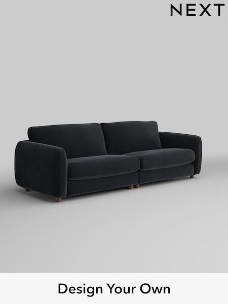 Plush Velvet Easy Clean/Charcoal Grey Aiden (AM2059) | £1,425