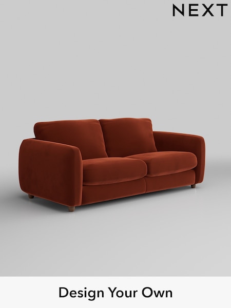 Plush Velvet Easy Clean/Ginger Orange Aiden (AM2065) | £1,225