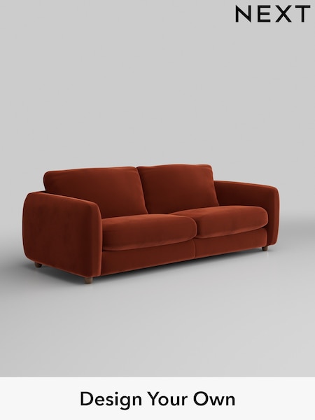 Plush Velvet Easy Clean/Ginger Orange Aiden (AM2065) | £1,325